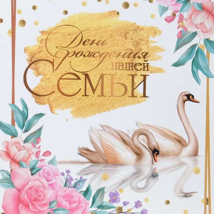 Свидетельство о заключении брака Свидетельство о заключении брака "День рождения нашей семьи" лебеди, А4
