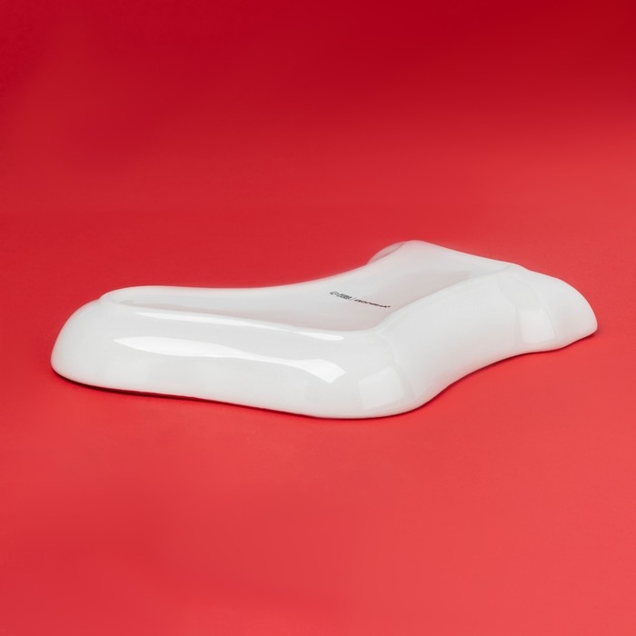 Тарелка керамическая Доляна «Волшебное дерево», керамика, 20×15,5×3 см, цвет белый