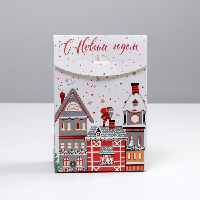 Коробка подарочная новогодняя складная «Праздник к нам приходит», 15 х 7 х 22 см, Новый год Коробка подарочная новогодняя складная «Праздник к нам приходит», 15 х 7 х 22 см, Новый год