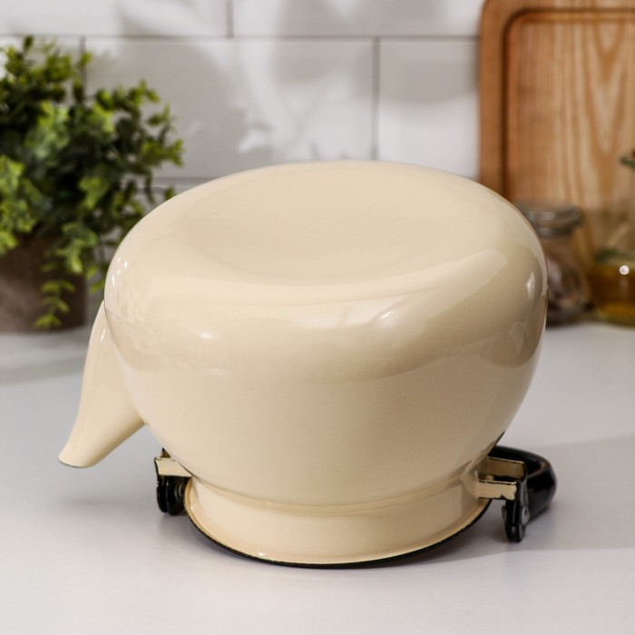 Чайник сферический, 3 л, индукция, цвет слоновая кость Чайник сферический, 3 л, индукция, цвет слоновая кость