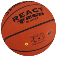 Баскетбольный мяч SPALDING TF-250 React, 76802z, клееный, р. 6, композит