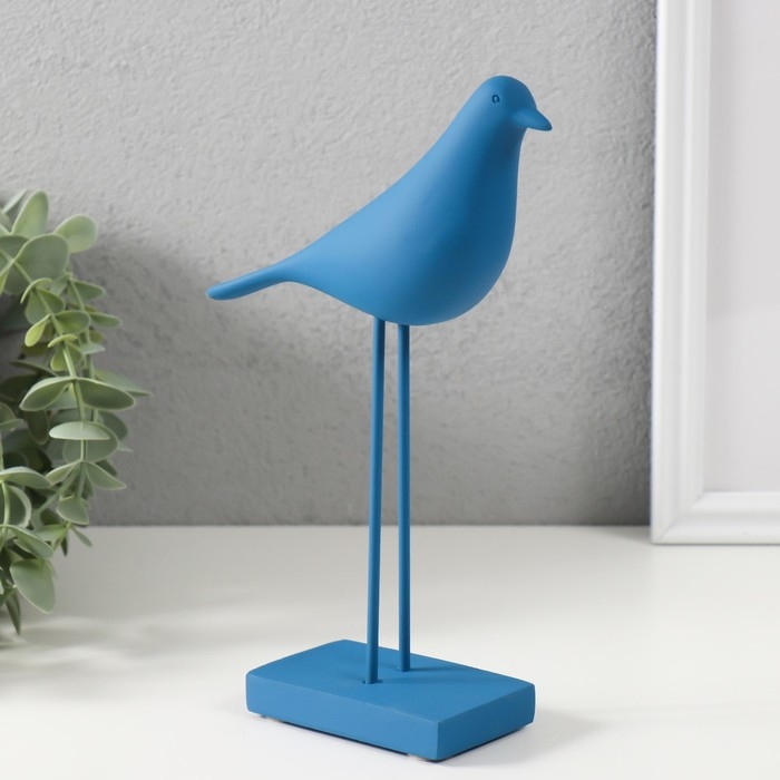 Сувенир полистоун Сувенир полистоун "Птица - длинные лапки" ярко-синяя 22х15 см