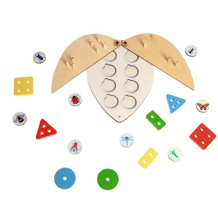 Логическая пирамидка сортер из дерева Логическая пирамидка сортер из дерева