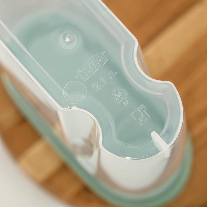Ёмкость для сыпучих продуктов, 2.1 л, цвет фисташковый