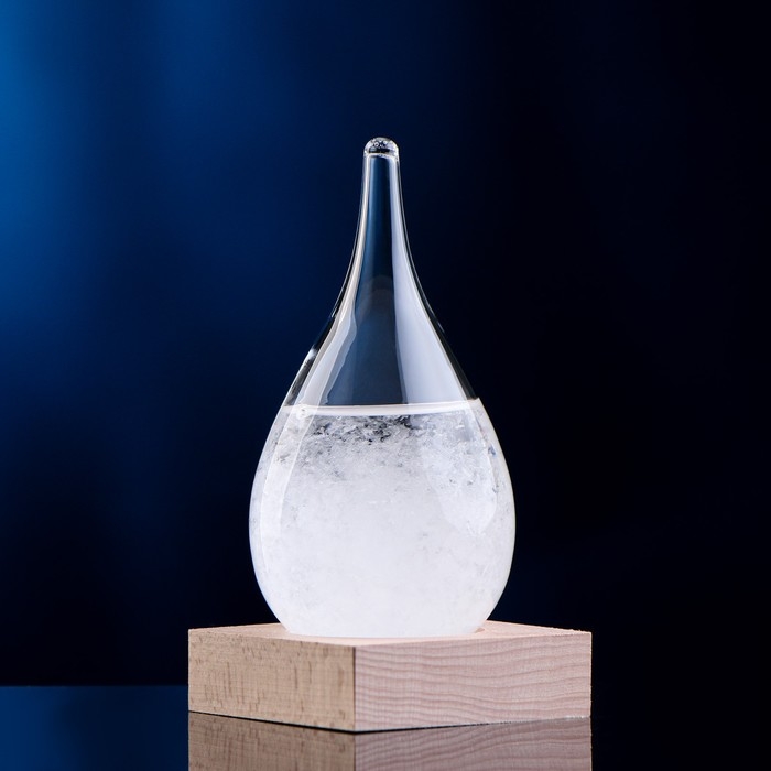 Барометр - штормгласс Барометр - штормгласс "Капля" 12х6см, микс