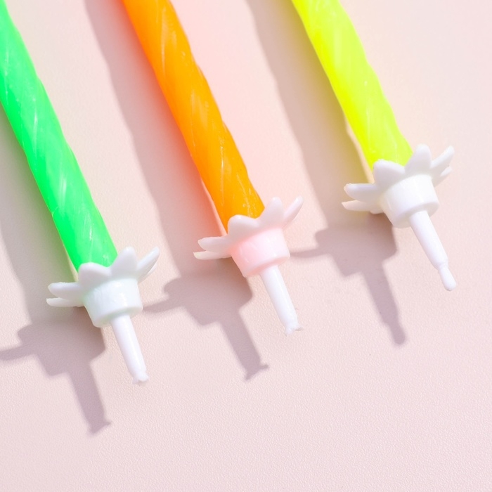 Свечи в торт Свечи в торт "Красочные", 6 см, классические, набор 10 шт