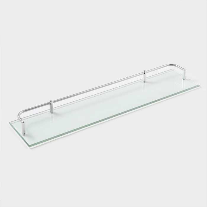 Полка для ванной комнаты, 50×12×4 см, металл, стекло Полка для ванной комнаты, 50×12×4 см, металл, стекло