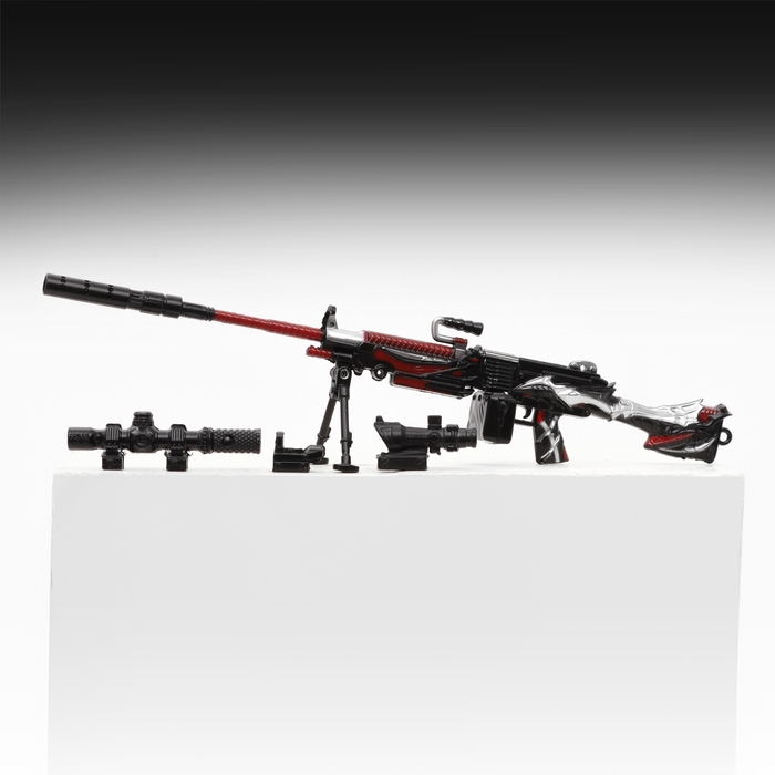 Сувенирное оружие мини пулемет Сувенирное оружие мини пулемет "Red Dragon" 26см