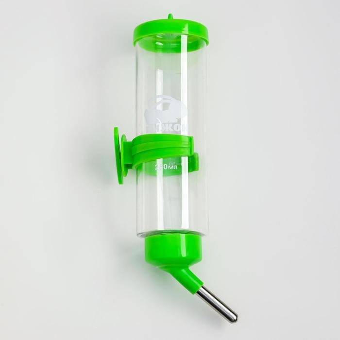 Поилка для грызунов  Поилка для грызунов "Пижон", 250 мл, зелёная