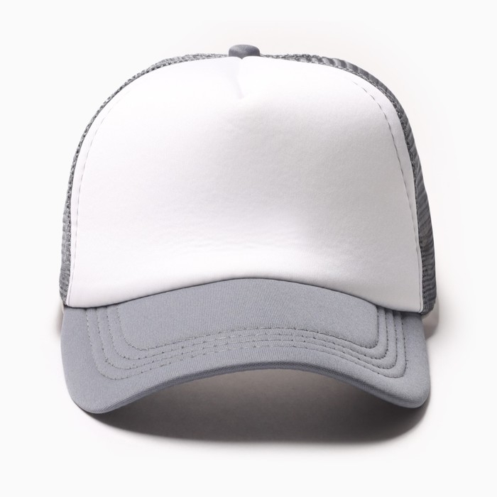 Бейсболка с сеткой MINAKU, цвет светло-серый, размер 56-58 Бейсболка с сеткой MINAKU, цвет светло-серый, размер 56-58