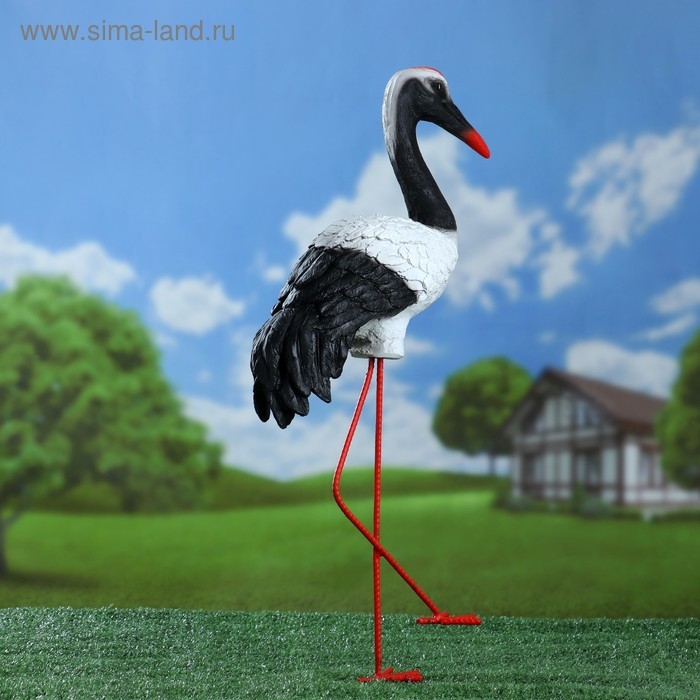 Садовая фигура  Садовая фигура "Журавль" 16х40х25см