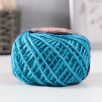 Пряжа 100% джут "Softino Jute Colored" 50м ±2м голубой 50 гр