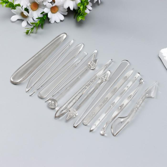 Инструмент для моделирования акрил набор 13 шт 16 см Инструмент для моделирования акрил набор 13 шт 16 см