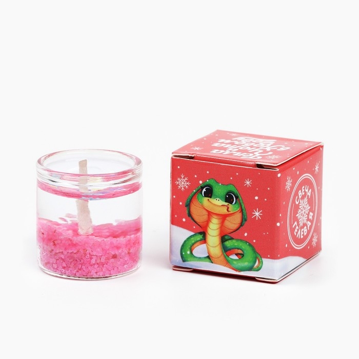 Новогодняя свеча гелевая Зима это «Новый год: Тепла и уюта», 2,5 х 2,5 х 2,5 см Новогодняя свеча гелевая Зима это «Новый год: Тепла и уюта», 2,5 х 2,5 х 2,5 см