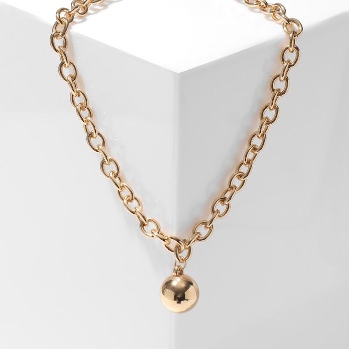 Кулон «Цепь» шар, цвет золото, L=35 см Кулон «Цепь» шар, цвет золото, L=35 см