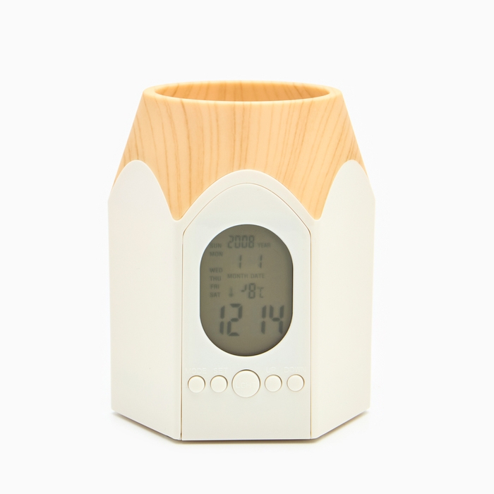 Часы-будильник электронные: органайзер, календарь, термометр, таймер, 8.7 х 7.7 х 10.7 см Часы-будильник электронные: органайзер, календарь, термометр, таймер, 8.7 х 7.7 х 10.7 см