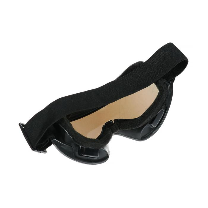 Очки-маска для езды на мототехнике, стекло синее, цвет черный Очки-маска для езды на мототехнике, стекло синее, цвет черный