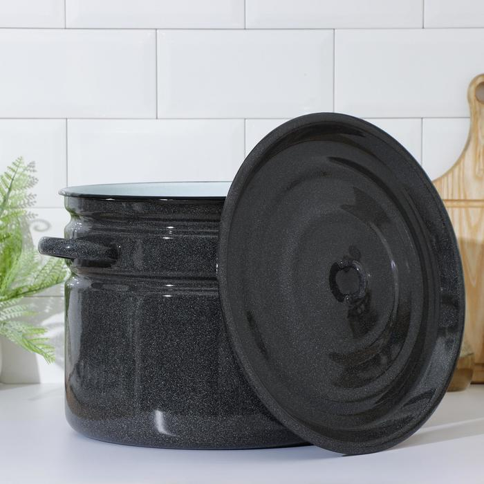 Бак эмалированный, 16 л, цвет графитовый Бак эмалированный, 16 л, цвет графитовый