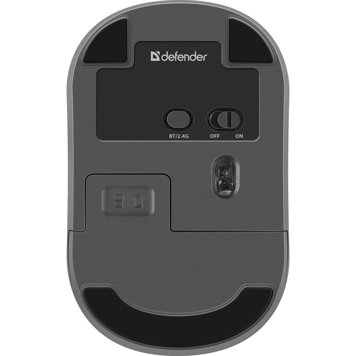 Мышь Defender Ray MM-032, беспроводная, оптическая, 1600 dpi, 1xAA (не в компл), чёрная