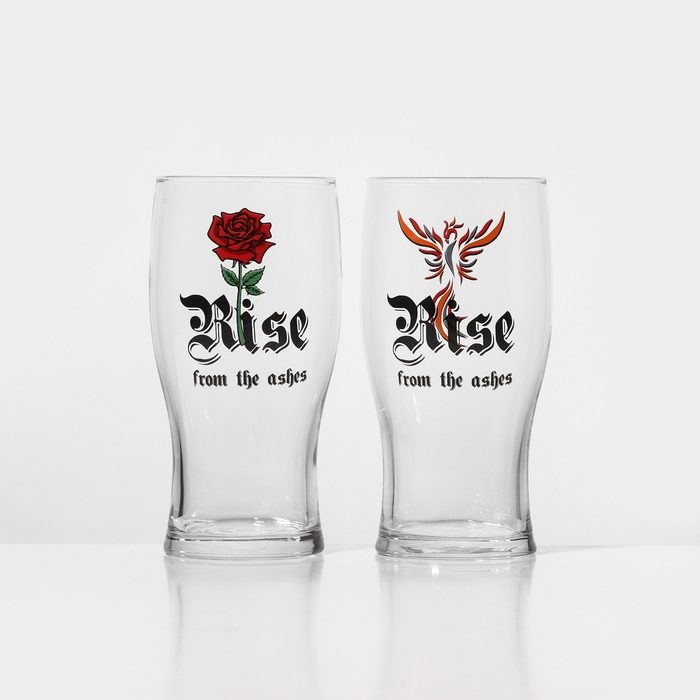 Стакан стеклянный для пива «Тюлип. Райз фром ашес», 570 мл, МИКС Стакан стеклянный для пива «Тюлип. Райз фром ашес», 570 мл, МИКС