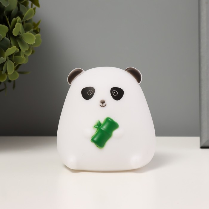 Ночник Ночник "Панда" LED бело-черный 7,5х7х9 см