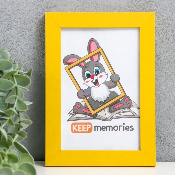 Фоторамка МДФ 10х15 см, №6 желтый( пластиковый экран) Фоторамка МДФ 10х15 см, №6 желтый( пластиковый экран)