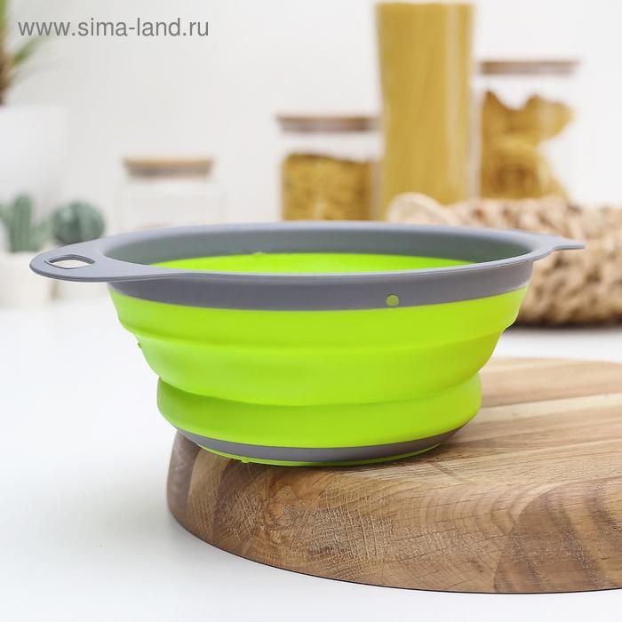 Дуршлаг складной Доляна «Компакт», 24×19,5×8 см, цвет МИКС Дуршлаг складной Доляна «Компакт», 24×19,5×8 см, цвет МИКС