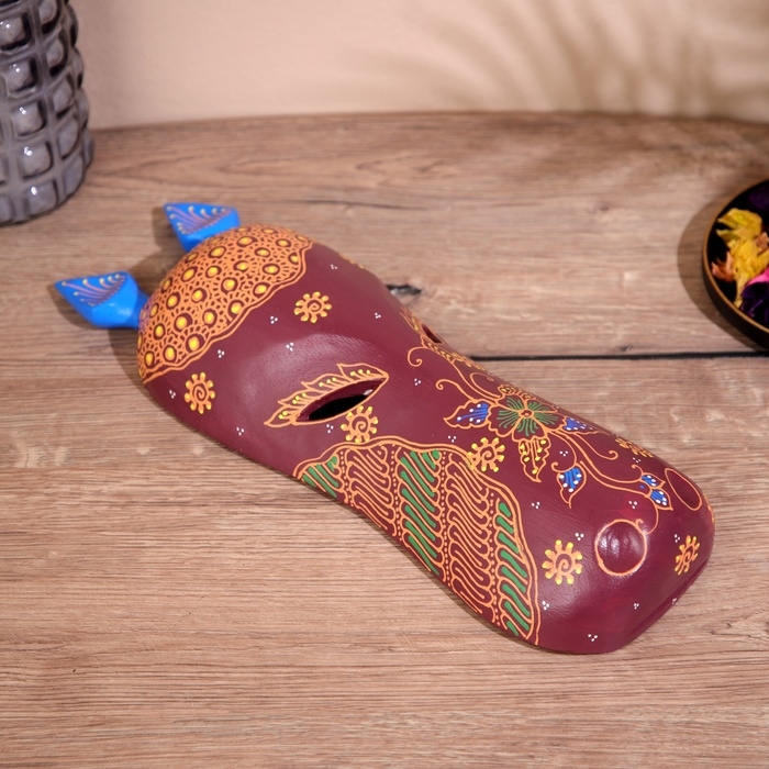 Маска Маска "Бегемот" дерево 40 см