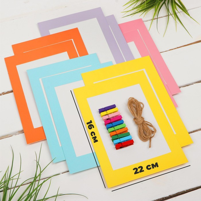 Фоторамки на прищепках, набор 10 шт. Фоторамки на прищепках, набор 10 шт.