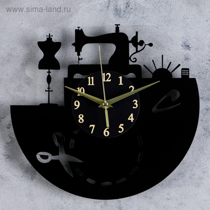 Часы настенные, серия: Интерьер,  Часы настенные, серия: Интерьер, "Покрой", 30 х 30 см