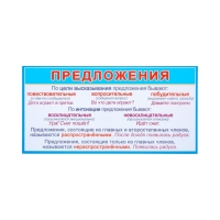 Набор карточек-закладок "Для начальной школы" 3-4 класс, 10 карточек, 20x10 см