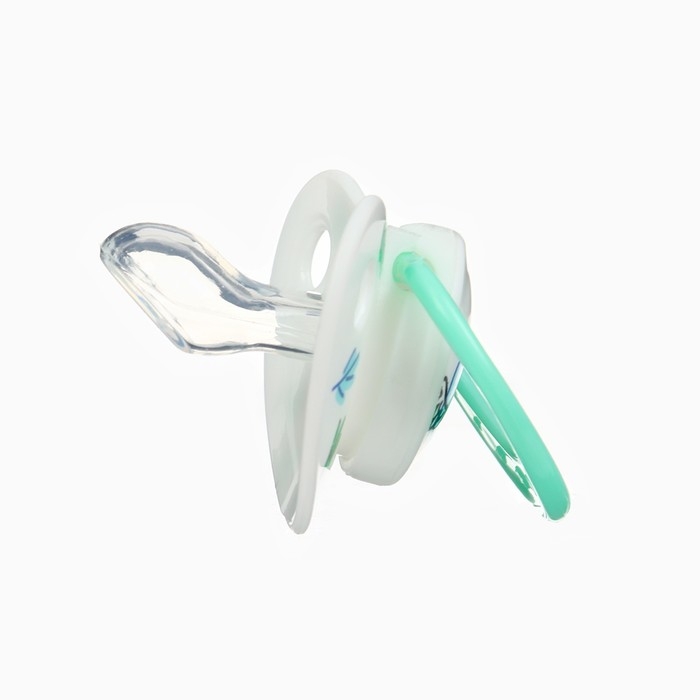 Соска - пустышка ортодонтическая «Птички», +6 мес., цвет зеленый Соска - пустышка ортодонтическая «Птички», +6 мес., цвет зеленый