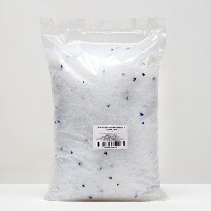 Наполнитель силикагелевый, кристаллы, 4 л, аромат хвои Наполнитель силикагелевый, кристаллы, 4 л, аромат хвои