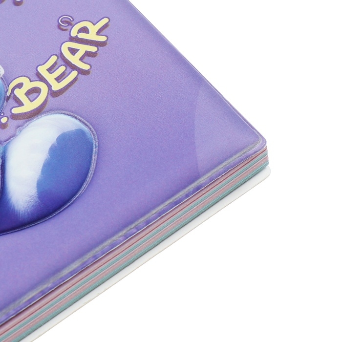 Записная книжка подарочная на гребне 80л,линия, цветной блок,обложка ПВХ 3D Мишка(17,6х13,5см) 105 Записная книжка подарочная на гребне 80л,линия, цветной блок,обложка ПВХ 3D Мишка(17,6х13,5см) 105