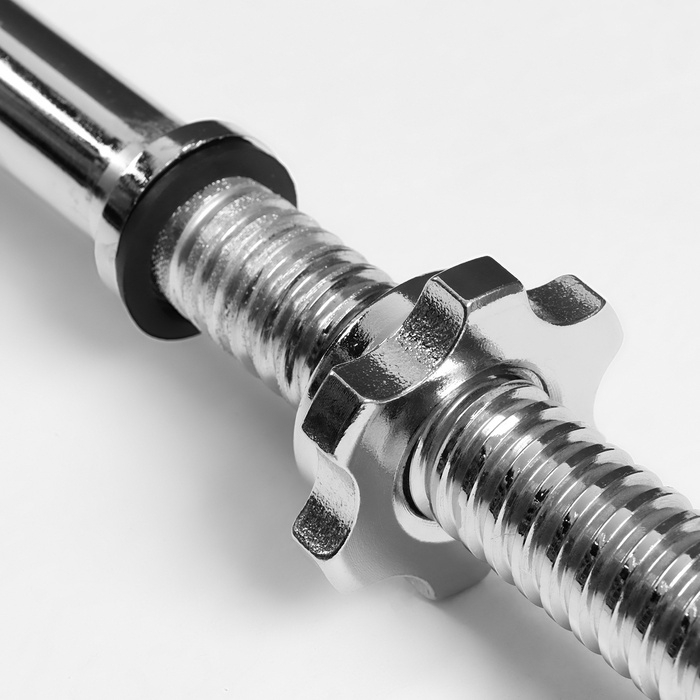 Гриф для штанги прямой, металлический, хромированный, d=28 мм, 120 см Гриф для штанги прямой, металлический, хромированный, d=28 мм, 120 см