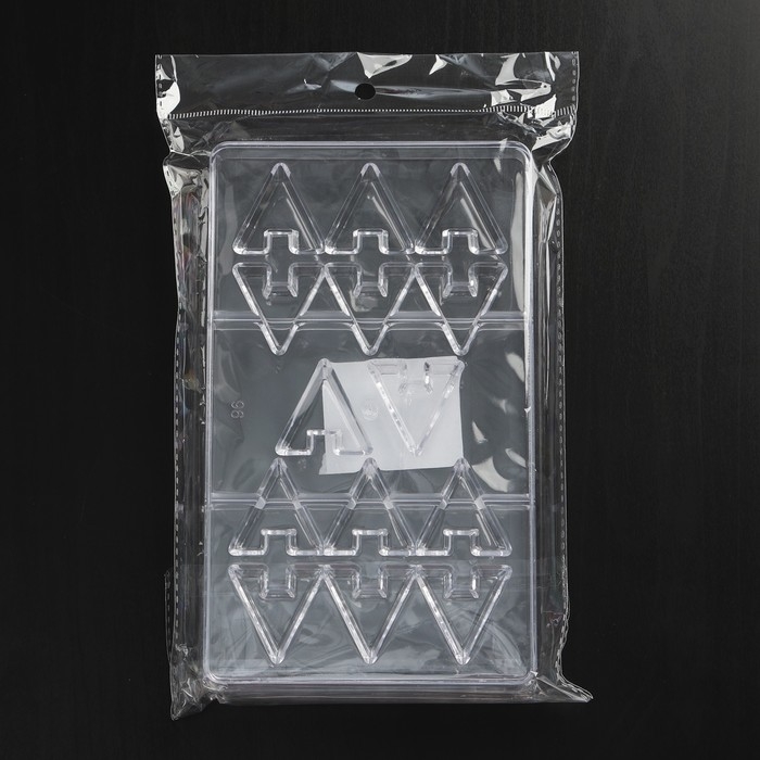 Форма для конфет и шоколада «Хеопс», 14 ячеек, 20×12×2,5 см, цвет прозрачный Форма для конфет и шоколада «Хеопс», 14 ячеек, 20×12×2,5 см, цвет прозрачный