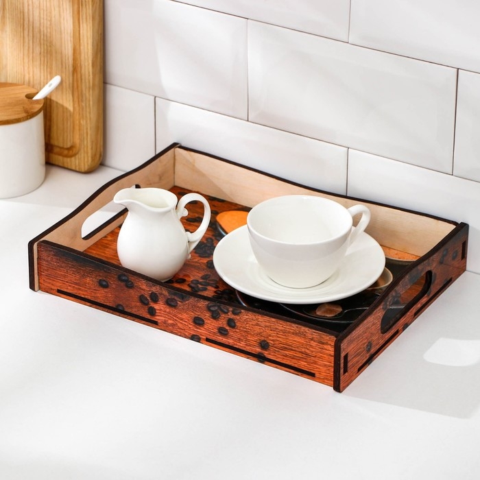 Поднос Доляна с рисунком, 29×22 см Поднос Доляна с рисунком, 29×22 см