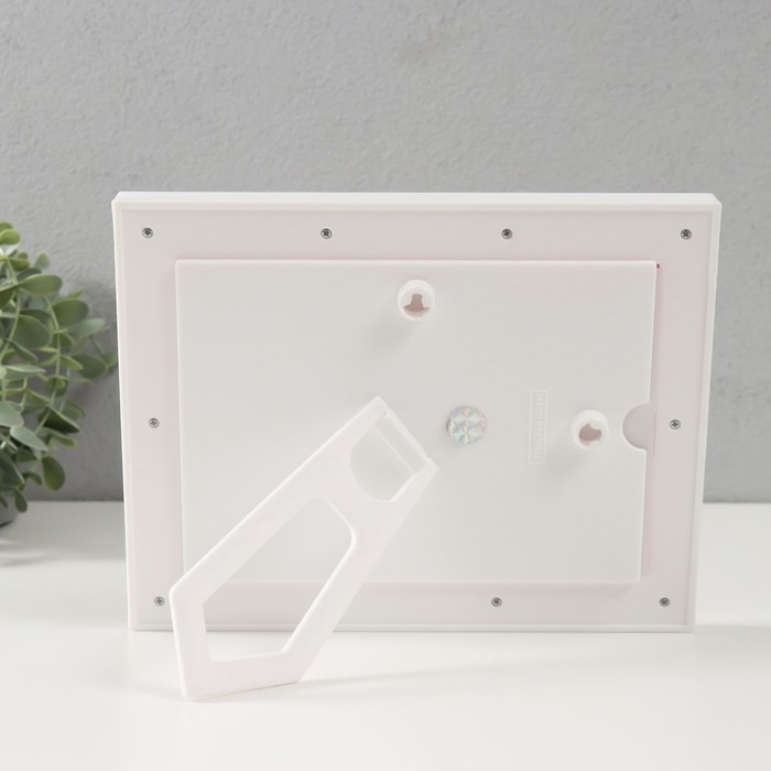 Фоторамка пластик 13х18 см  Фоторамка пластик 13х18 см "Прогулка по парку" розовая 23х2х18 см