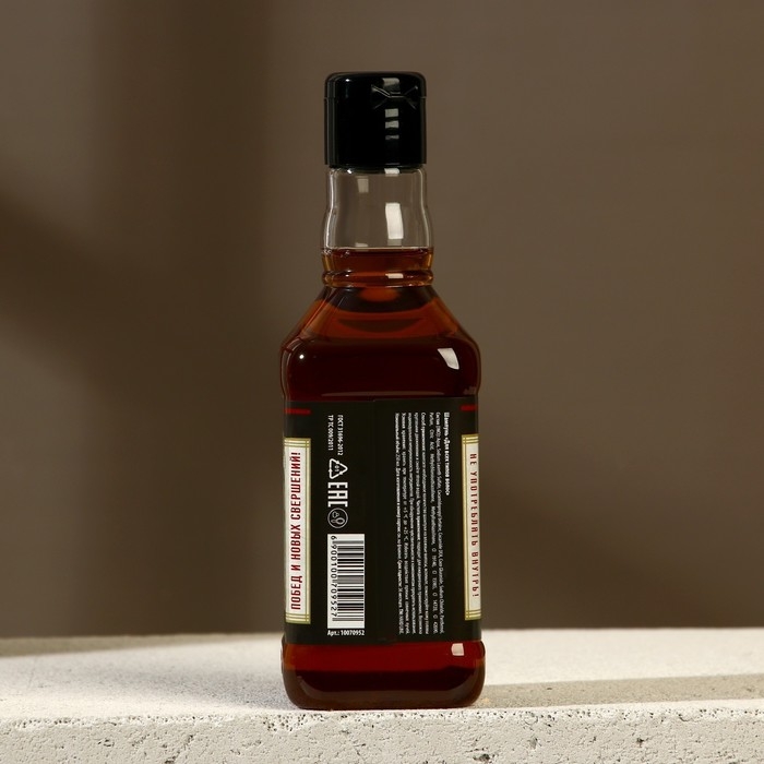 Шампунь для волос во флаконе виски «На удачу!», 250 мл, аромат мужского парфюма, Новый Год