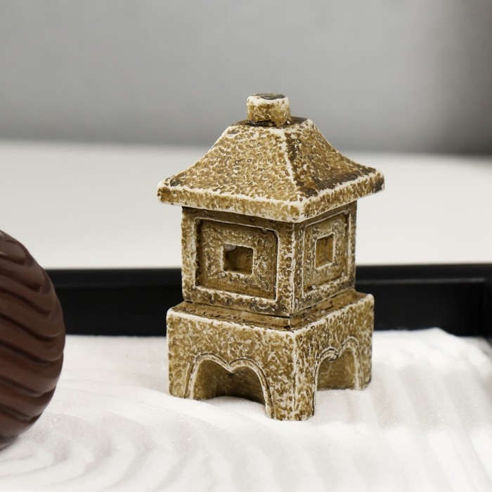 Сад камней Дзен  Сад камней Дзен "Три шара с рисунками" песок 29,5х20х5,5 см