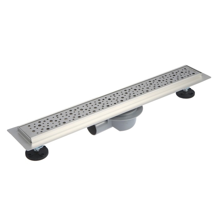 Трап линейный AFLORN AF20307-60, 600х70 мм, c флaнцeм своб. вращения 360°, нерж. сталь