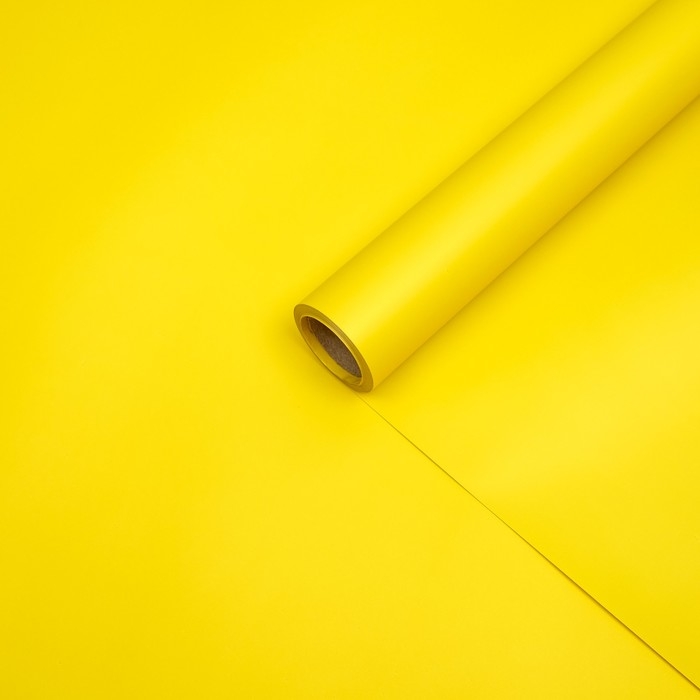 Пленка матовая, базовые цвета, желтая, 57см*10м  (+ - ) 1 см Пленка матовая, базовые цвета, желтая, 57см*10м  (+ - ) 1 см
