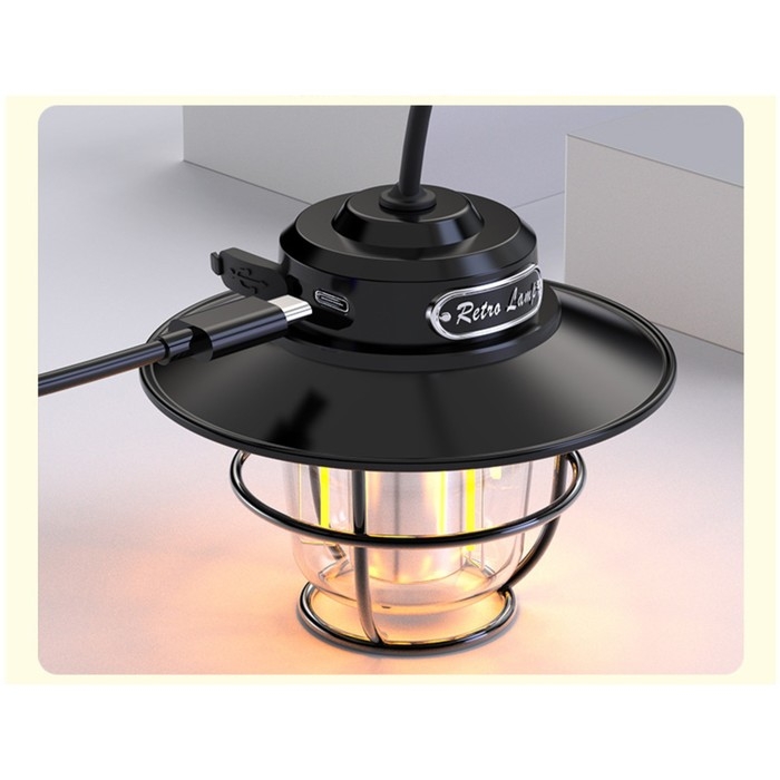 Фонарь кемпинговый аккумуляторный, 1200 мАч, SMD, 2835, 4 режима, 10.3 х 4.4 х 8.8 см