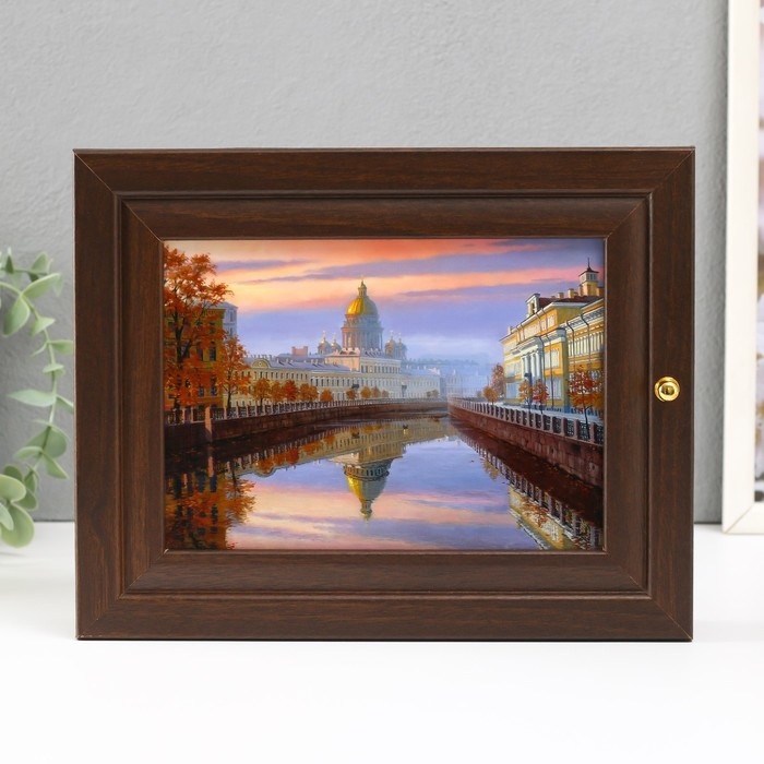 Ключница Ключница "Исаакиевский собор" венге 19х24 см МИКС