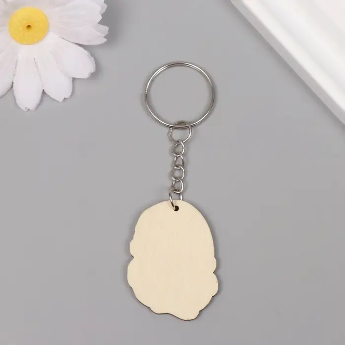 Брелок дерево  Брелок дерево "Крутые наушники" 4х2,9х0,3 см