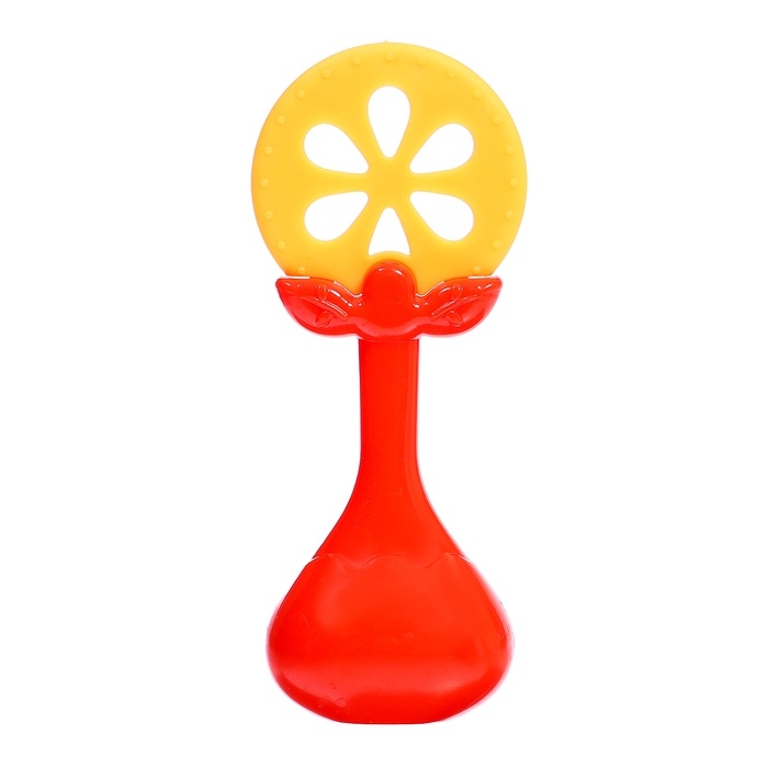 Набор погремушек с прорезывателем для зубов «Фруктики. Апельсин», 4 шт Набор погремушек с прорезывателем для зубов «Фруктики. Апельсин», 4 шт