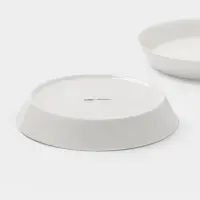 Тарелки глубокие Magistro White Snow, набор 2 шт., 600 мл, 21.5&times;3.5 см, фарфор, белые