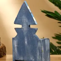 Календарь настольный «Кораблик», 11×5.5×19 см, дерево, синий