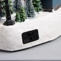 Светодиодная фигура &laquo;Новогодний город&raquo; 19&times;17&times;13 см, полистоун, от батареек ААх3, USB, свечение тёплое белое