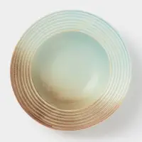 Тарелка для пасты Magistro Sand Ripples, d=22.5 см, 450 мл, фарфор, голубая